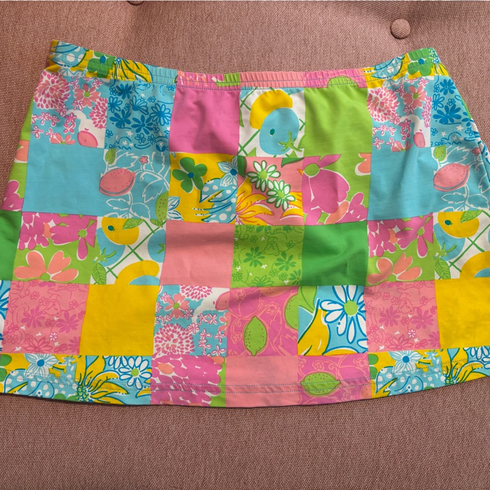 Swim cover up mini skirt